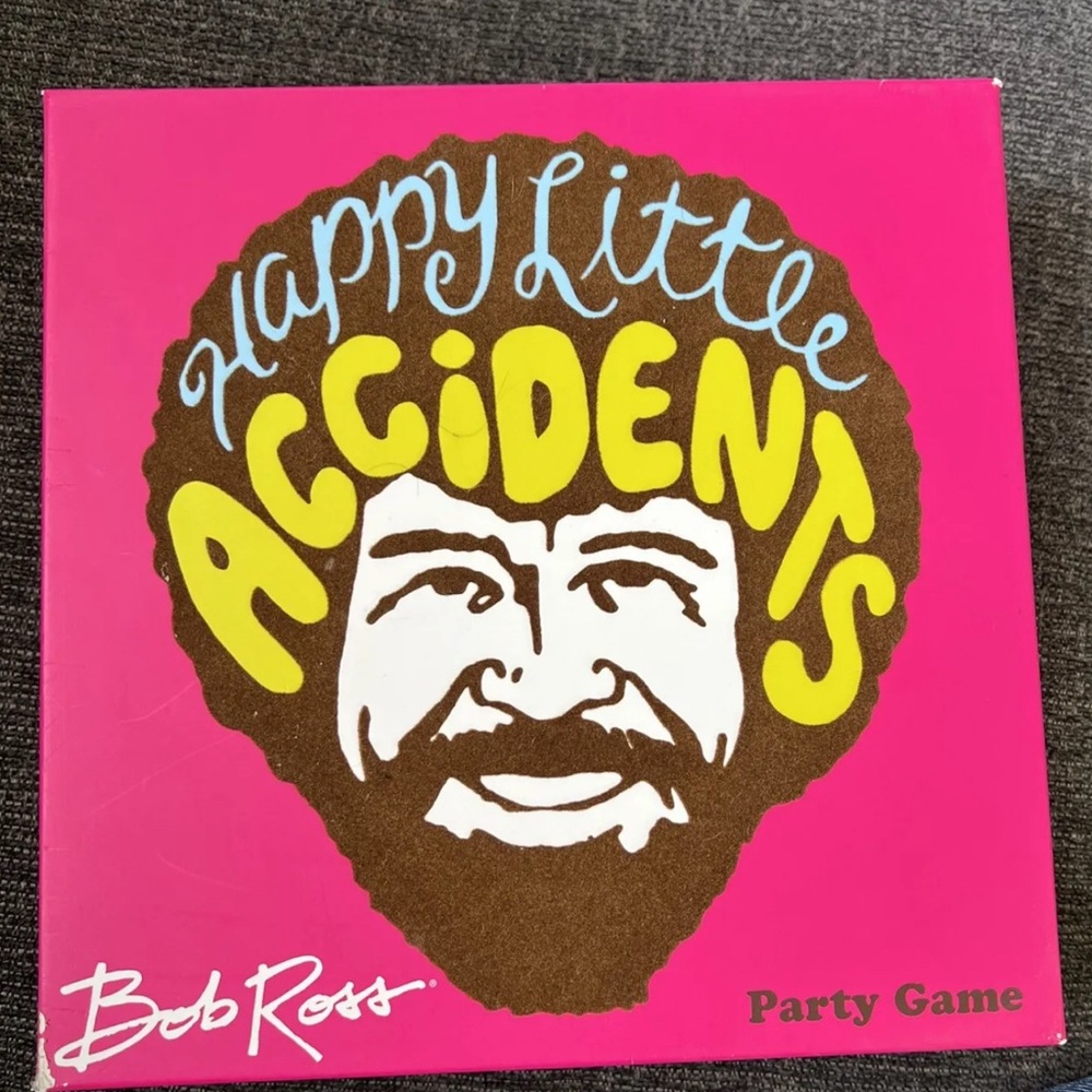 Bob Ross HAPPY LITTLE ACCIDENTS Drawing Party Game Ages 10+ BRAND NEW (2018)